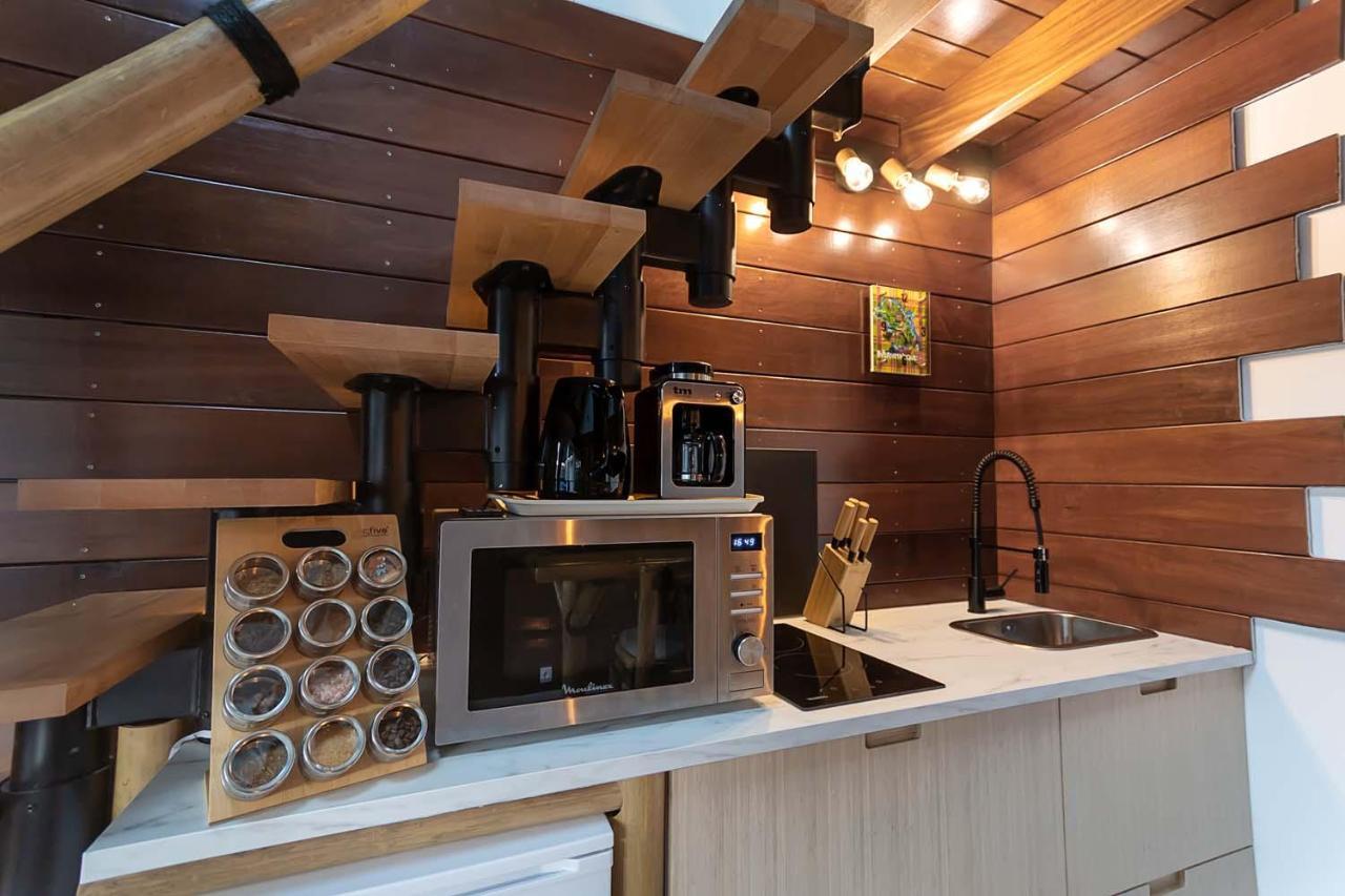 La Kaz Rhumantique Sauna And Spa Privatif La Rivière-Saint-Sauveur エクステリア 写真